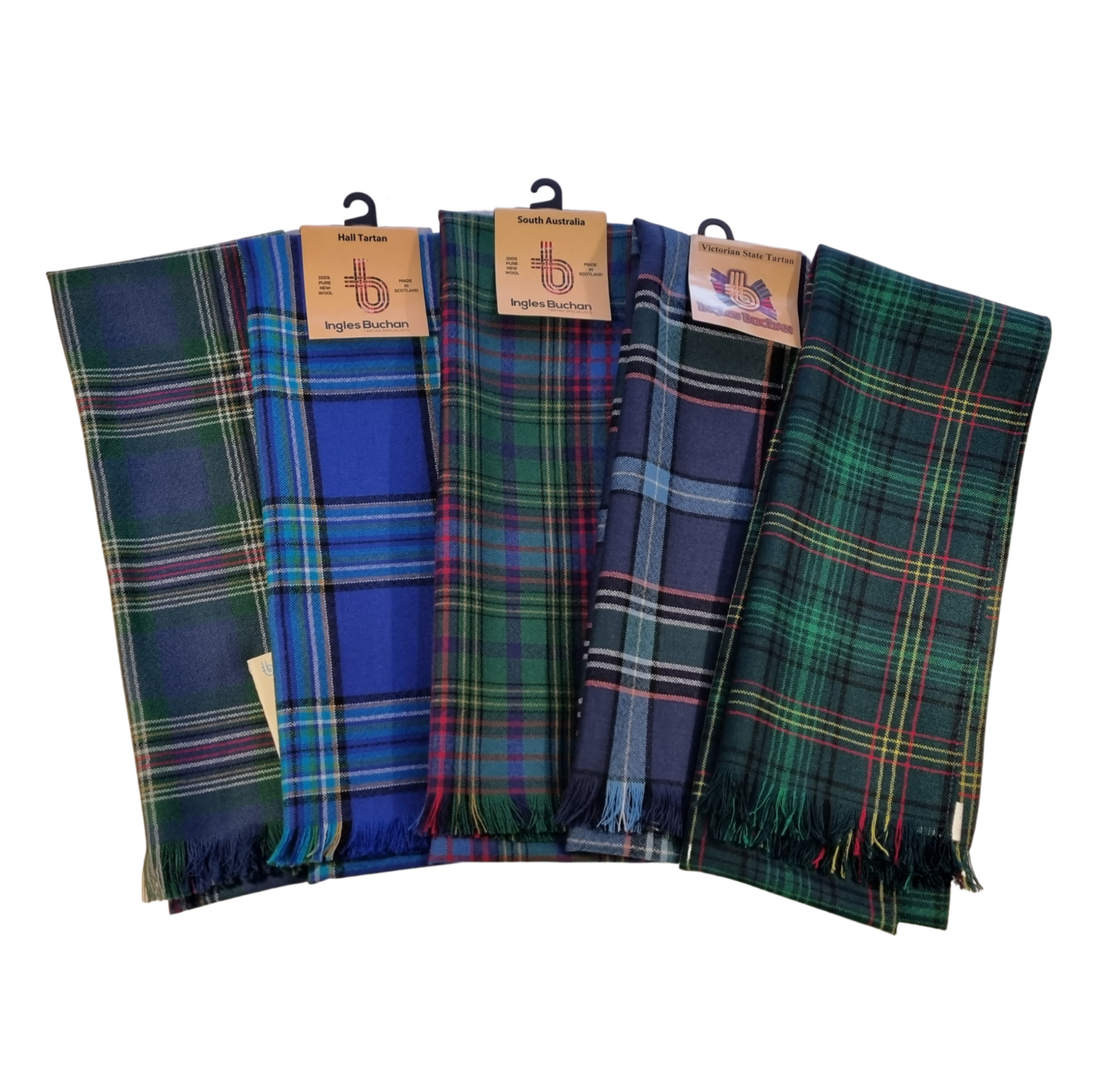 Lightweight District/State Tartan Scarves