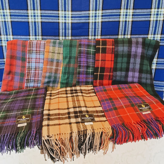 Woollen Tartan Blanket/Throw