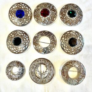 Kilt Plaid Brooches
