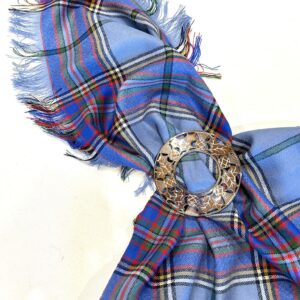 Plaid Brooch